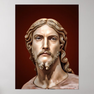 BUST OF CHRIST THE SAVIOR by MICHELANGELO 2026__ Poster
