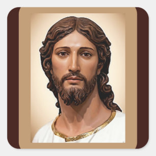 BUST OF CHRIST THE SAVIOR by MICHELANGELO 2026 Square Sticker