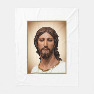 BUST OF CHRIST THE SAVIOUR by MICHELANGELO 2026 Fleece Blanket