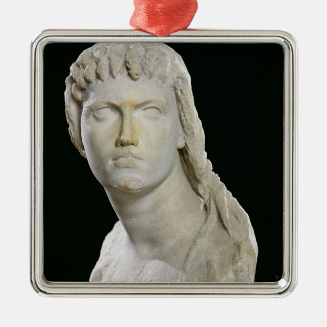 Bust of Cleopatra II or her daughter Metal Tree Decoration (Front)