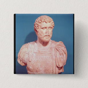 Bust of Emperor Antoninus Pius 15 Cm Square Badge
