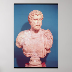 Bust of Emperor Antoninus Pius Poster