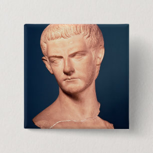 Bust of Emperor Caligula  from Thrace, c.39-40 AD 15 Cm Square Badge