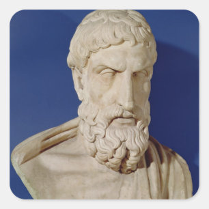 Bust of Epicurus Square Sticker