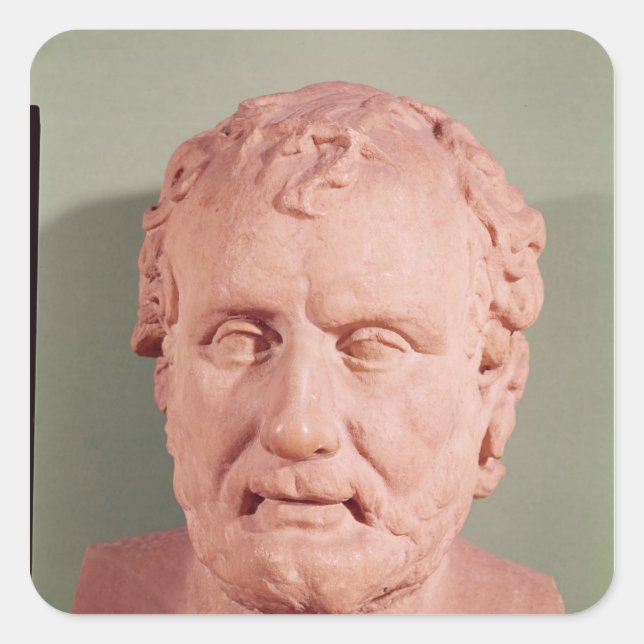 Bust of Eschinus, c.480-476 BC Square Sticker (Front)
