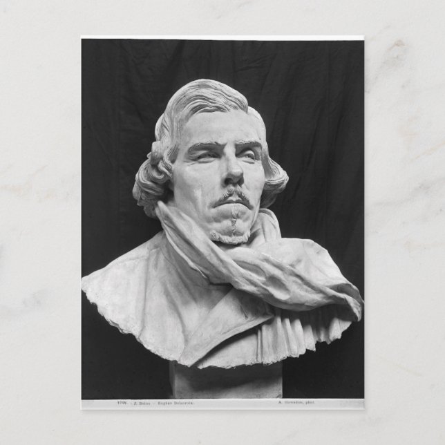 Bust of Eugene Delacroix Postcard (Front)