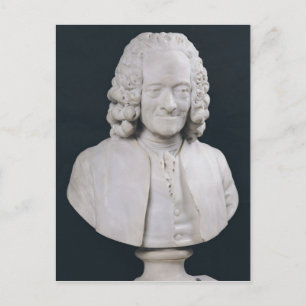 Bust of Francois Marie Arouet de Voltaire  1778 Postcard