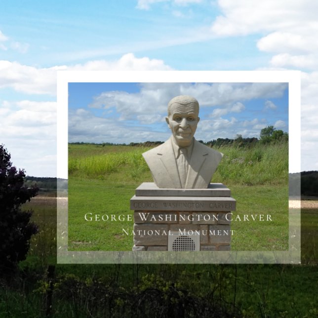 Bust of George Washington Carver, Carver Trail Postcard (Creator Uploaded)