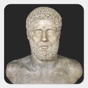 Bust of Hercules Square Sticker