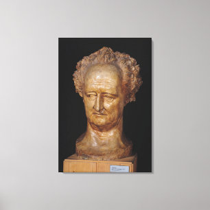 Bust of Johann Wolfgang von Goethe , 1831 Canvas Print