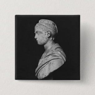 Bust of Julia Mamaea 15 Cm Square Badge