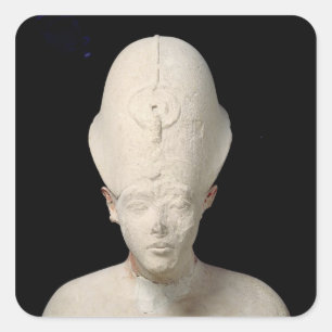 Bust of King Amenophis IV  from Tell el-Amarna Square Sticker