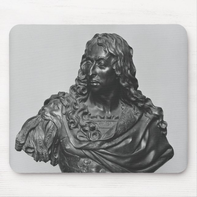 Bust of Louis II Prince of Bourbon Mouse Mat (Front)