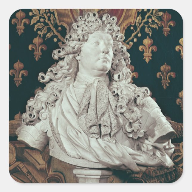 Bust of Louis XIV  1686 Square Sticker (Front)