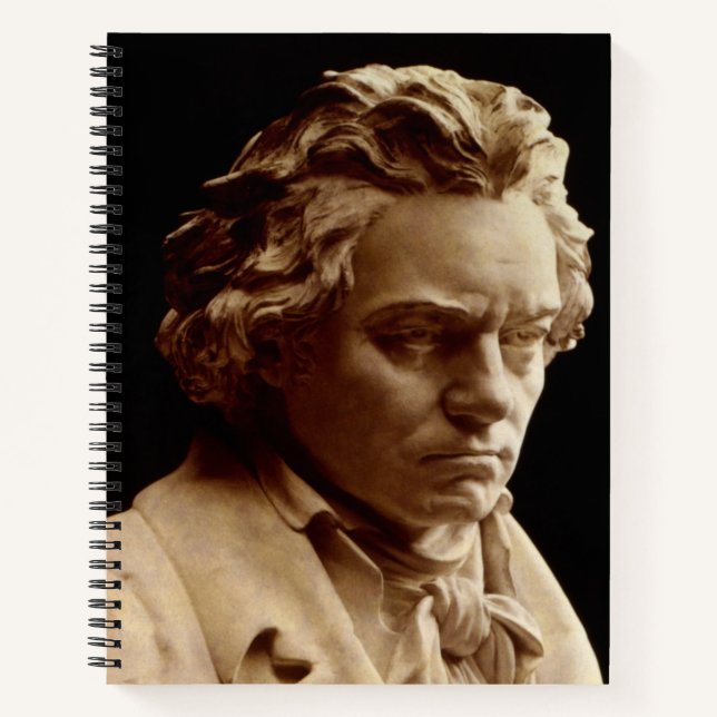 Bust of Ludwig van Beethoven Notebook (Front)