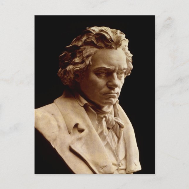 Bust of Ludwig van Beethoven Postcard (Front)