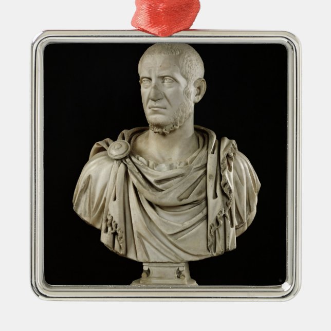 Bust of Marcus Claudius Tacitus Metal Tree Decoration (Front)