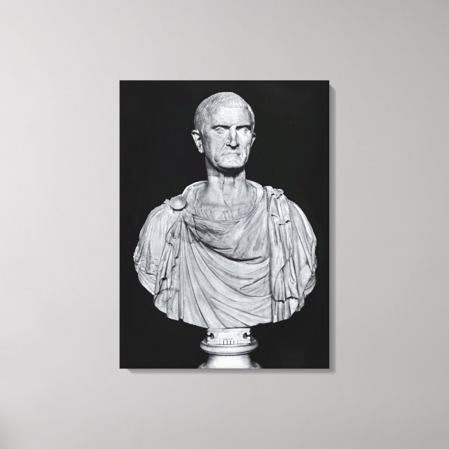 Bust of Marcus Licinius Crassus Canvas Print (Front)