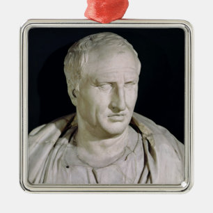 Bust of Marcus Tullius Cicero Metal Tree Decoration