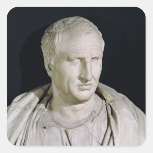 Bust of Marcus Tullius Cicero Square Sticker