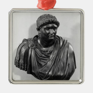 Bust of Nero , copy of an original Metal Tree Decoration