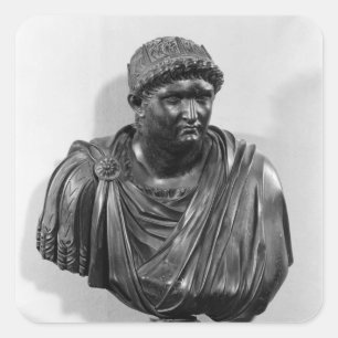 Bust of Nero , copy of an original Square Sticker