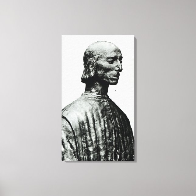 Bust of Niccolo Machiavelli Canvas Print (Front)