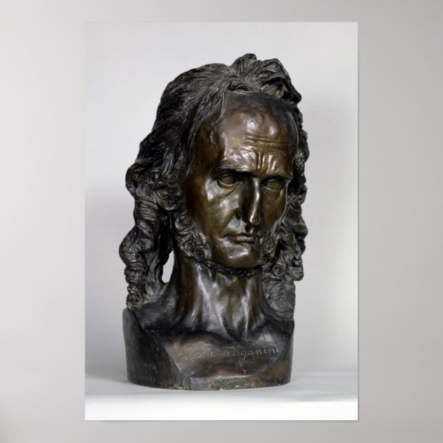 Bust of Nicolo Paganini  1830 Poster (Front)