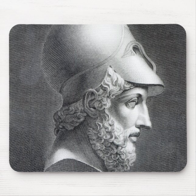 Bust of Pericles, engraved by Giuseppe Cozzi Mouse Mat (Front)