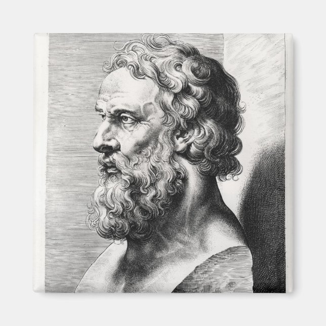 Bust of Plato engraved by Lucas Emil Magnet (Front)