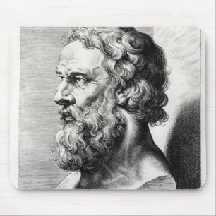 Bust of Plato engraved by Lucas Emil Mouse Mat
