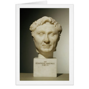Bust of Pompey (106-48 BC) c.60 BC (marble)