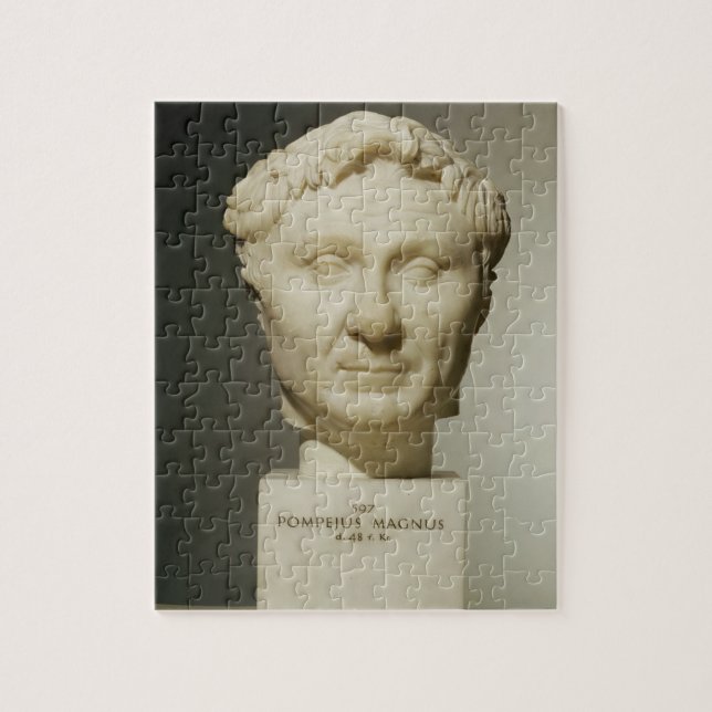 Bust of Pompey (106-48 BC) c.60 BC (marble) Jigsaw Puzzle (Vertical)