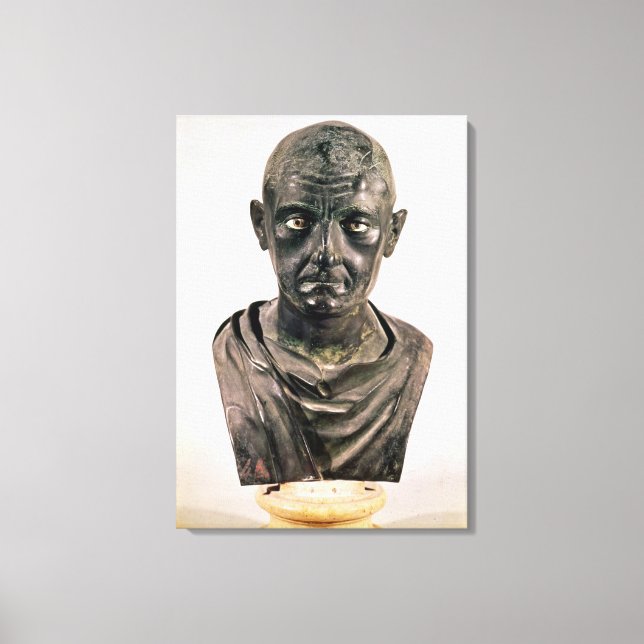 Bust of Publius Cornelius Scipio 'Africanus' Canvas Print (Front)