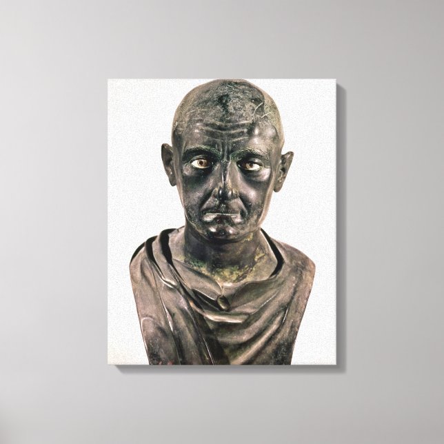 Bust of Publius Cornelius Scipio 'Africanus' Canvas Print (Front)