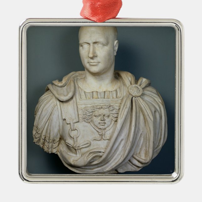 Bust of Publius Cornelius Scipio 'Africanus' Metal Tree Decoration (Front)
