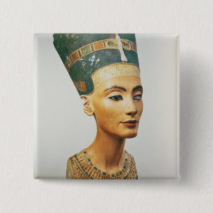 Bust of Queen Nefertiti, from the studio of the sc 15 Cm Square Badge