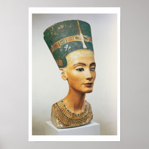 Bust of Queen Nefertiti, from the studio of the sc Poster