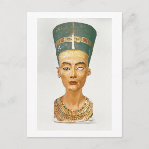 Bust of Queen Nefertiti, front view, from the stud Postcard