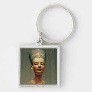 Bust of Queen Nefertiti, front view Key Ring