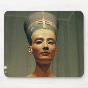 Bust of Queen Nefertiti, front view Mouse Mat