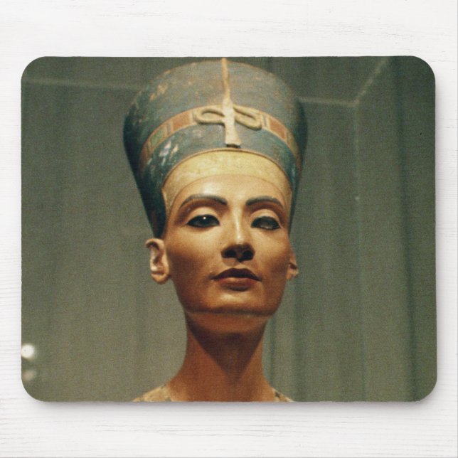 Bust of Queen Nefertiti, front view Mouse Mat (Front)