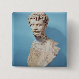 Bust of Septimus Severus 15 Cm Square Badge