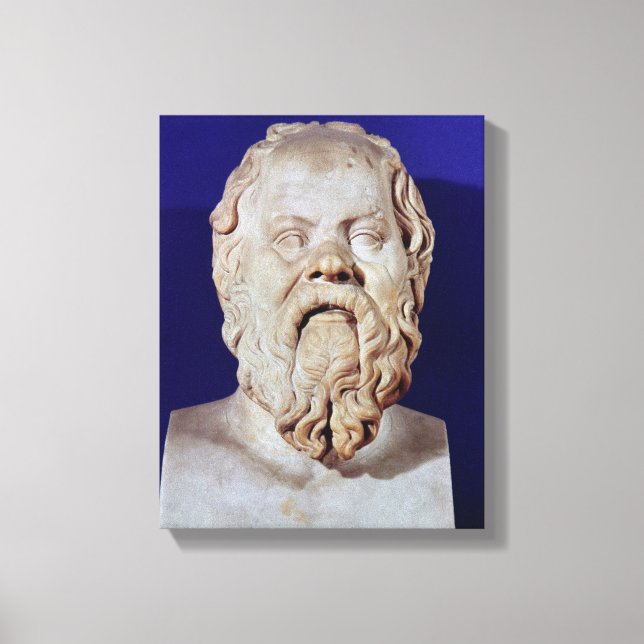 Bust of Socrates Canvas Print (Front)