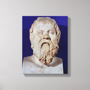 Bust of Socrates Canvas Print