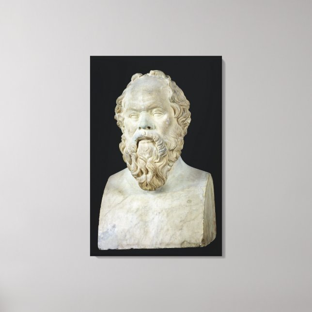 Bust of Socrates Canvas Print (Front)