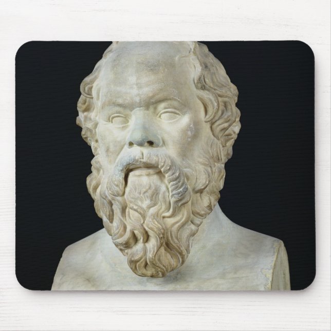 Bust of Socrates Mouse Mat (Front)