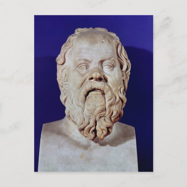 Bust of Socrates Postcard (Front)
