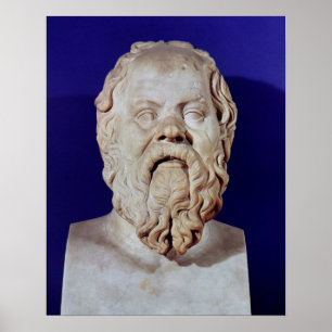 Bust of Socrates Poster