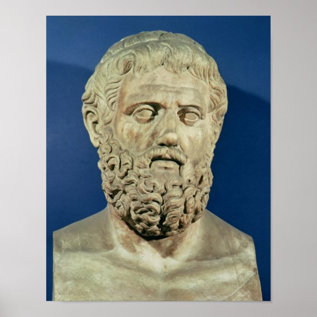 Bust of Sophocles Poster (Front)